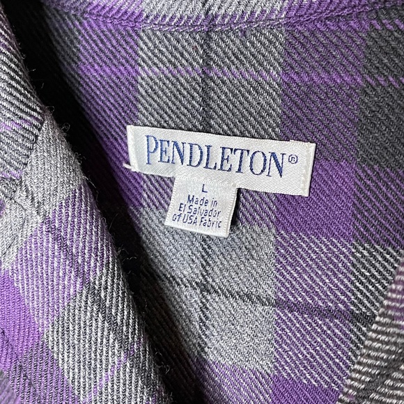 Pendleton Women's Purple Plaid Blazer - Picture 3 of 7